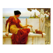 Godward’s “The Tease” - Postcard