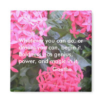 Goethe Motivational Quotation Magnet