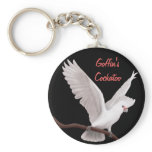 Goffin's Cockatoo Customizable Keychain