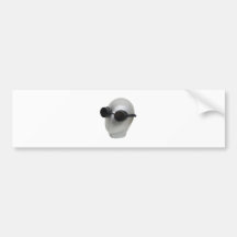 GogglesBlankFace073109 Bumper Sticker