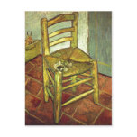 Gogh, Vincent Willem van Vincents Stuhl mit Pfeife Postcard