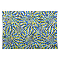 Gogo blue and yellow placemat placemats