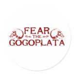 Gogoplata Round Sticker