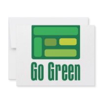 GoGreen artwork invitations by Cheryldesigns GoGreen artwork invitations