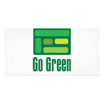 GoGreen artwork photo cards by Cheryldesigns GoGreen artwork photo cards