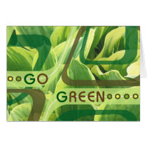GoGreen Design1 Blank Card