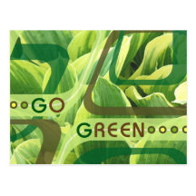 GoGreen Design1 Postcard