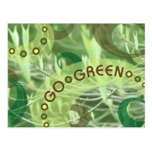 GoGreen Design2 Blank Card Post Card