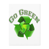 GoGreen on Earth-Recycle postcards
