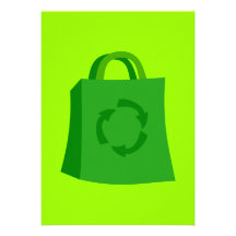 GoGreenShoppingBag_Vector_Clipart Custom Announcements