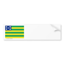 Goiás, Brazil Flag Bumper Sticker