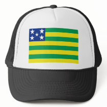 Goiás, Brazil Flag Trucker Hat
