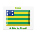 Goiás Flag Gem postcards by Vexillophile Goiás Flag Gem postcards