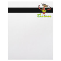 goin calypso funny lobster with maracas letterhead template