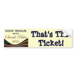 Goin' Rogue with Sarah Palin 2012 Bumper Sticker