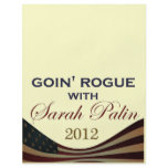Goin' Rogue with Sarah Palin 2012 flyers