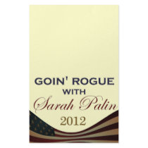 Goin' Rogue with Sarah Palin 2012 Customized Stationery