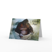 "GOING APE?"  50th BIRTHDAY CARD