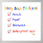 Going Back To School Bullet proof Vest Print