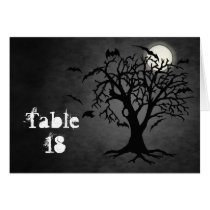 Going Batty Black Halloween Table Card