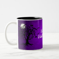 Going Batty Purple Halloween Coffee Mug