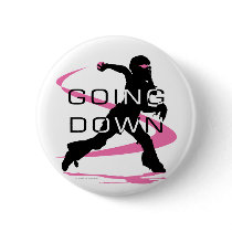 Going Down Pink Catcher Softball
