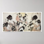 Going Down to the East, Utamaro, 1795 posters