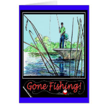 Going Fishing Greeting Cards