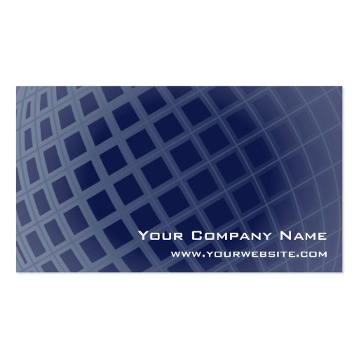 Going Global Elegant Dark Blue Modern Corporate Business Cards (back side)