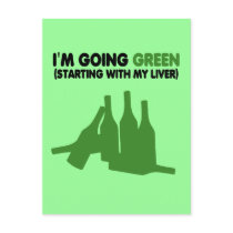 Going green,beer postcards by Cardsharkkid Going green,beer postcards