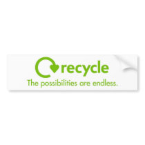 Going Green bumper stickers