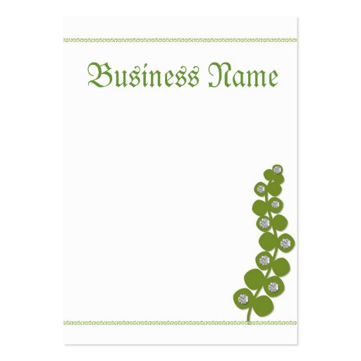 Going Green Business Cards (front side)