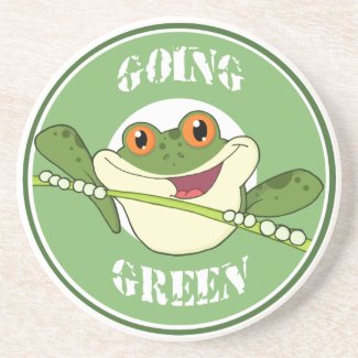 Going Green Frog Coaster coaster