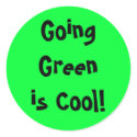 Going Green is Cool! Sticker by PauloRodrigues Going Green is Cool! Sticker