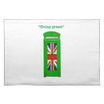 "Going green" London phone box Placemat