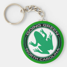 Going Green North Carolina Frog Keychains