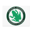 Going Green Pennsylvania Frog postcards