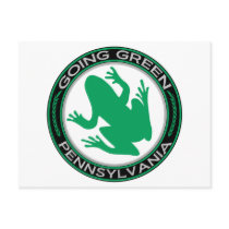 Going Green Pennsylvania Frog postcards