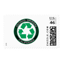 Going Green Recycle California Postage Stamps