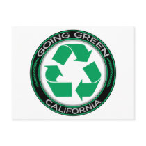 Going Green Recycle California postcards