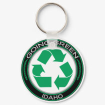 Going Green Recycle Idaho keychains