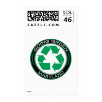 Going Green Recycle Maryland Postage Stamps