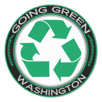 Going Green Recycle Washington stickers