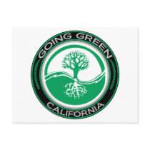 Going Green Tree California Postcards