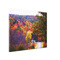 GOING HOME IN AUTUMN canvas Stretched Canvas Prints