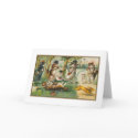 "Going Hunting" Vintage Greeting Card by Aquavel "Going Hunting" Vintage Greeting Card