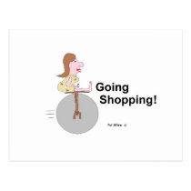 Going Shopping .jpg Post Cards