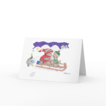Going sledding again cards by KristinWHaynes Going sledding again cards