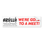 Going To A Meet Bumpersticker Bumper Sticker