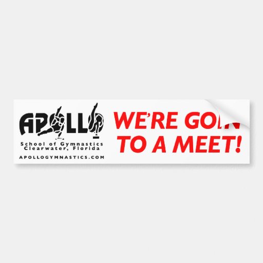 Going To A Meet Bumpersticker Bumper Sticker